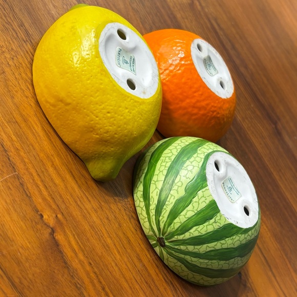 PartyLite vintage 2000s Summer Fruit Fest tea light candle holders - Picture 3 of 8